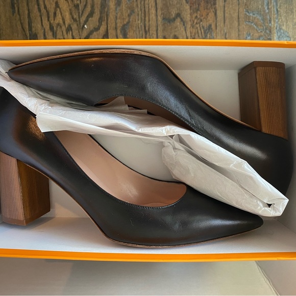 Kate Spade Julissa block Heel shoes Black/Napa size 9M - Picture 6 of 6